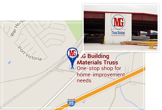 MG Building Materials Truss Division in Texas