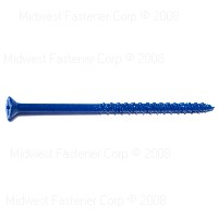 Masonry Phillips Flat Screw 3/16"X3-3/4" Blue Ruspert 0