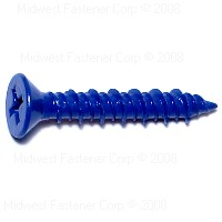 Masonry Phillips Flat Screw 3/16"X1-1/4" Blue Ruspert 0