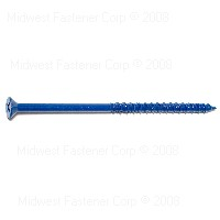 Masonry Phillips Flat Screw 3/16"X4" Blue Ruspert 0