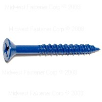 Masonry Phillips Flat Screw 1/4"X2 1/4" Blue Ruspert 0