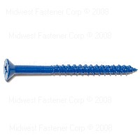 Masonry Phillips Flat Screw 1/4"X3-1/4" Blue Ruspert 0