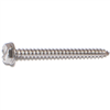 Slotted Hex Washer Sheet Metal Screw #6X1-1/2" Stainless Steel 0