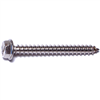 Slotted Hex Washer Sheet Metal Screw #8X1-1/2" Stainless Steel 0