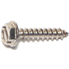Slotted Hex Washer Sheet Metal Screw #10X1" Stainless Steel 0