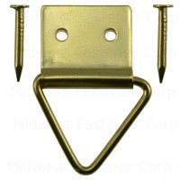 Swivel Hangers w/ Nails Brass 6/pk 0