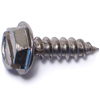Slotted Hex Washer Sheet Metal Screw #6X1/2" Stainless Steel 0
