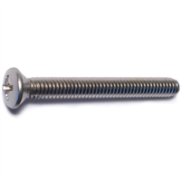Phillips Oval Machine Screw #8-32X1-1/2" Stainless Steel 0