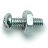 Combo Round Machine Screws w/ Nuts #6-32X1/2" Zinc 10/pk 0