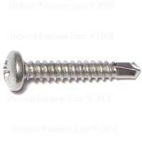 Phillips Pan Self Drilling Screw #8X1" Stainless Steel 0