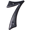 Aluminum House Number, 3-3/4", Character: 7, Black 0