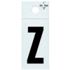 1" - Z Black Straight Reflective Letters 0