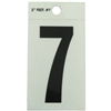 2" - 7 Black Straight Reflective Numbers 0