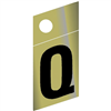 1-1/4" - Q Gold Slanted Mylar Letter 0