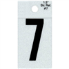1-1/2" - 7 Black Straight Reflective Numbers 0