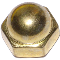 3/8-16   Acorn Cap Nut Brass 1/pk 0