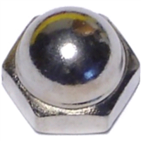 Acorn Cap Nut #8-32 Nickel Plated Brass 1/pk 0