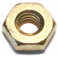 Hex Machine Screw Nut #12-24 Brass 0