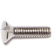 1/4-20 X 1      Slotted Oval Machine Screw Stainless Steel 0