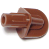 1/4 Shelf Support Brown Fluted Plastic 0