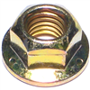 Hex Flange Lock Nut 3/8"-16 Grade 8 Yellow Zinc 1/pk 0