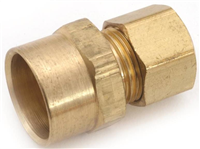 Brass Compression Sweat Adapter 3/8"X5/8" 766S 750086-0610 0