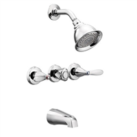 Faucet Moen Tub & Shower 3 Handle Chrome  Adler 82663 0