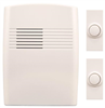 Door*D*Bell Chime Kit Off White Wireless 75db Max 2-Button 3-Tones SL-7762-02 150' Range 0