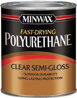 Minwax Polyurethane Fast Drying Semi Gloss 1/2 Pint 0
