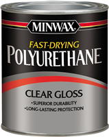 Minwax Polyurethane Fast Drying Gloss 1/2 Pint 0