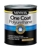 Polyurethane One Coat Satin Minwax Quart 0