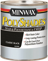 Polyshades Classic Black Gloss Stain Half Pint 0