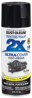 Spray Paint Rustoleum Painter's Touch 2x Black Gloss 12oz 0