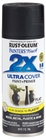 Spray Paint Rustoleum Painter's Touch 2x Black Flat 12oz 0