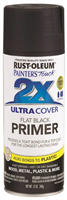 Spray Paint Rustoleum Painter's Touch 2x Primer Black Flat 12oz 0
