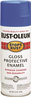 Spray Paint Rustoleum Stops Rust Enamel Sail Blue Gloss 12oz 0