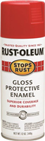 Spray Paint Rustoleum Stops Rust Enamel Sunrise Red Gloss 12oz 0