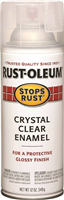Spray Paint Rustoleum Stops Rust Enamel Crystal Clear Gloss 12oz 0