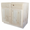 Kitchen Cabinet Knotty Pine Unfinished Sink Base 36" Plywood Box SB36 0