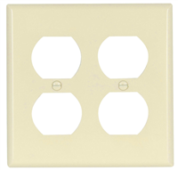 Wall Plate Receptacle 2Gang Light Almond 2150LA-Box 0