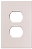 Wall Plate Receptacle 1Gang White Mid Size Screwless PJS8W 0