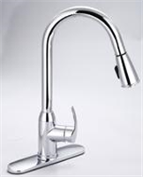 Faucet Banner Kitchen 1 Handle Chrome Pull Down Spray TP872PD 0