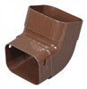 Gutter Downspout A-Elbow 2"X3" Brown Vinyl Style K Traditional M1627 0