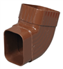 Gutter Downspout B-Elbow 2"X3" Brown Vinyl Style K Traditional M1628 0