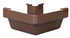 Gutter Outside Miter 5" Brown Vinyl Style K Traditional M1503 0