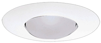 Recess Light Trim 6" Housing White Trim Ring IC 300P 0