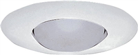 Recess Light Trim 6" Housing White Trim Ring NON-IC 301P 0