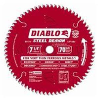Saw Blade Circular 7-1/4" 70T Metal Cutting Diablo D0770FA 0