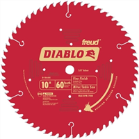 Saw Blade Circular 10" 60T Fine Finish Diablo D1060X 0
