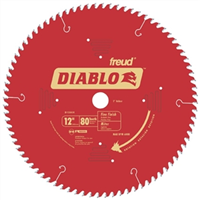 Saw Blade Circular 12" 80T Fine Finish Diablo D1280X 0